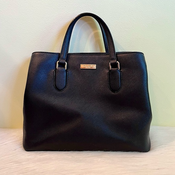 Kate Spade Laurel Way Black Leather Satchel - Picture 1 of 9